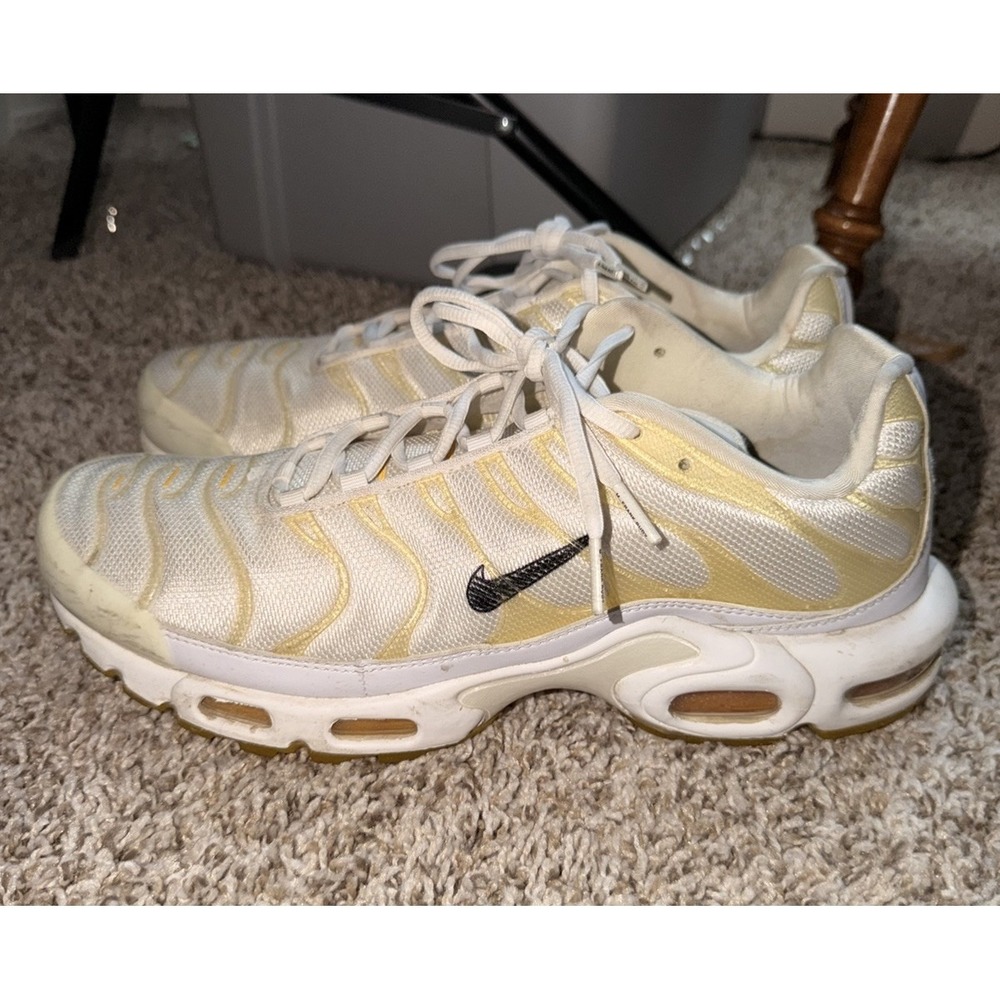 Nike Air Max Plus SE 'Frank Rudy' White Yellow‎ DQ8960-100 Men's Size 12